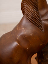 Load image into Gallery viewer, HUGE Hand Carved Wooden HORSE Sculpture Vintage Folk Art
