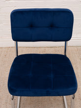 Load image into Gallery viewer, Royal Blue Chrome Chair
