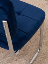 Load image into Gallery viewer, Royal Blue Chrome Chair
