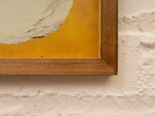 Load image into Gallery viewer, Swan yellow background art Framed
