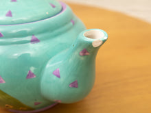 Load image into Gallery viewer, Laurel Burch ceramic teapot Five Whimsical Cats

