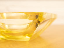 Load image into Gallery viewer, Yellow Murano Mid Century Ashtray Catchall

