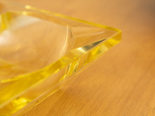 Load image into Gallery viewer, Yellow Murano Mid Century Ashtray Catchall
