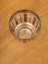 Load image into Gallery viewer, Vintage Dorothy Thorpe Silver Stripe Liqour Glasses Set of 3 MCM Barware Mid-Century Modern Platinum Rimmed Cord
