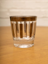 Load image into Gallery viewer, Vintage Dorothy Thorpe Silver Stripe Liqour Glasses Set of 3 MCM Barware Mid-Century Modern Platinum Rimmed Cord
