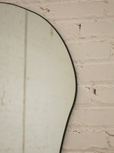 Load image into Gallery viewer, Huge Amoebic black shape mirror sleek black frame
