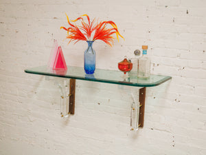 Mid Century Acrylic Shelf