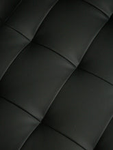 Load image into Gallery viewer, Sleek Executive Sofa in Black Faux Leather
