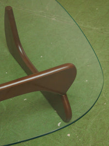 Dark Brown Amoeba Coffee Table