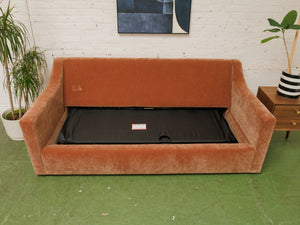 Hauser 79” Sleeper Sofa in Amici Ginger
