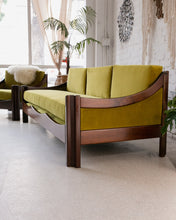 Load image into Gallery viewer, Chartreuse Velvet Sofa
