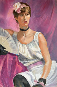Nadine, Oil on Canvas by June Coy