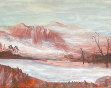 Load image into Gallery viewer, Misty Mountains, Painting Framed
