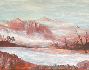 Misty Mountains, Painting Framed