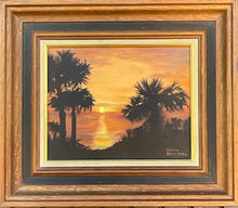 Load image into Gallery viewer, Tropical Sunset, Painting Framed
