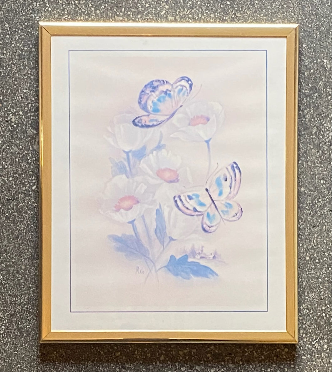 Sweet Butterfly Print, Framed