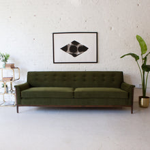 Load image into Gallery viewer, Franklin Sofa in Olive Green
