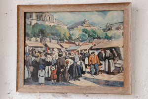Town Market, Print Framed