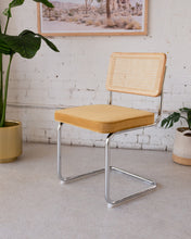 Load image into Gallery viewer, Blonde Cantilever Chair yellow Seat
