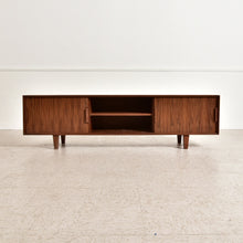 Load image into Gallery viewer, “Miles” Low Profile Walnut Credenza
