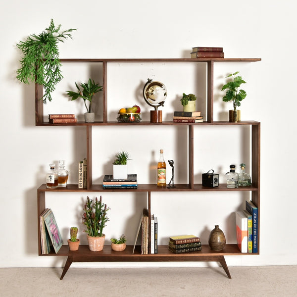 billboard book shelf 　ウォールナット Magda X-Large Bookshelf – Sunbeam Vintage