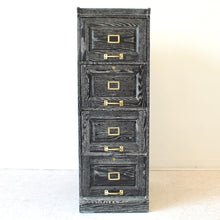 Load image into Gallery viewer, Antique Cerused Filing Cabinet
