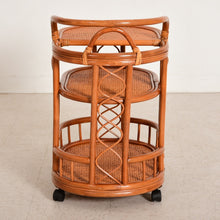 Load image into Gallery viewer, Boho Bamboo Bar Cart
