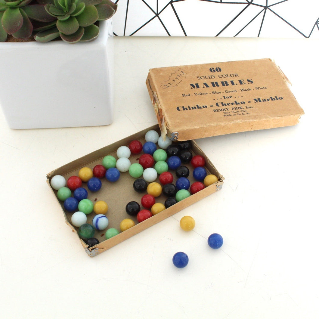 Antique Solid Colored  Marbles for Chinko-Checko