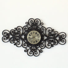 Load image into Gallery viewer, Black Mid Century Clock
