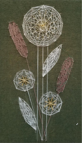 Dandelions Pin Art
