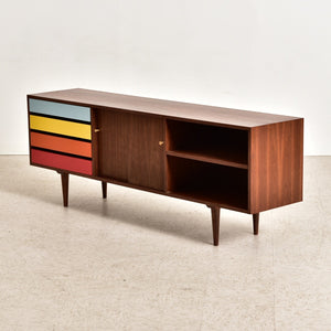 Ombré Media Console in Rainbow