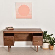 Load image into Gallery viewer, “Kurt” Walnut Floating Desk by Sunbeam
