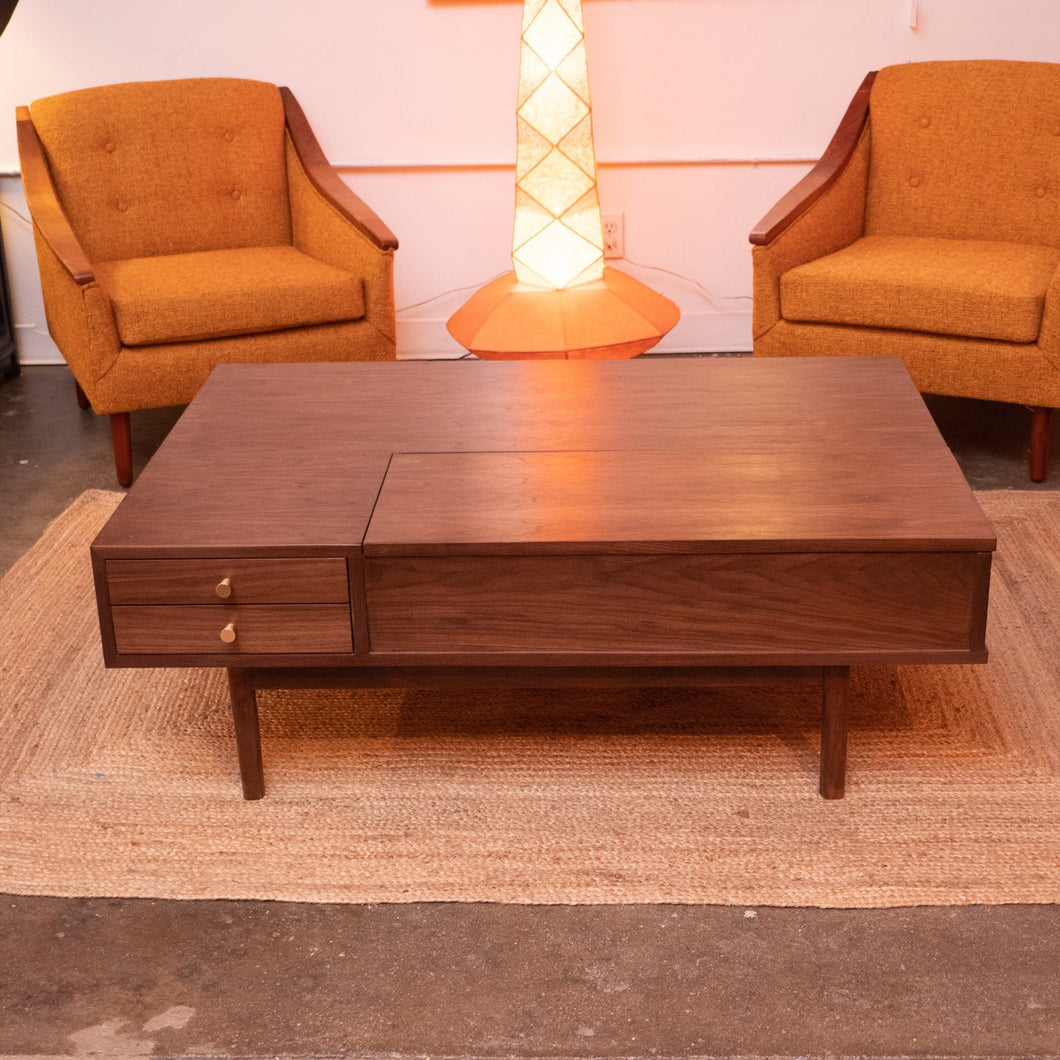 “Aviana” Sunbeam Collection Walnut Coffee Table