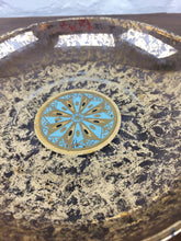 Load image into Gallery viewer, Gold Leaf Shallow Bowl
