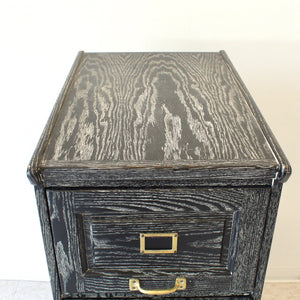 Antique Cerused Filing Cabinet