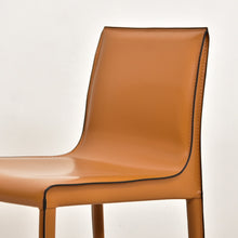 Load image into Gallery viewer, Simone Sleek Recycled Leather Bar Stool
