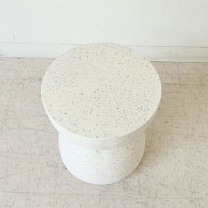 Speckled Terrazzo Fiberglass Side Table/End Table