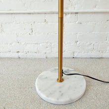 Load image into Gallery viewer, Janae Gold and Marble Table Floor Lamp
