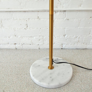 Janae Gold and Marble Table Floor Lamp