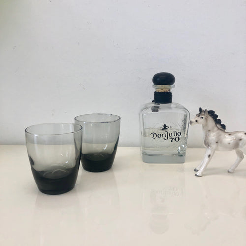 Smoked glass 1970’s tumblers