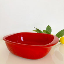 Load image into Gallery viewer, Bright Red-Orange Ceramic Bowl Made in California
