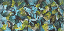 Load image into Gallery viewer, Green Aqua Olive Abstract Acrylic on Canvas
