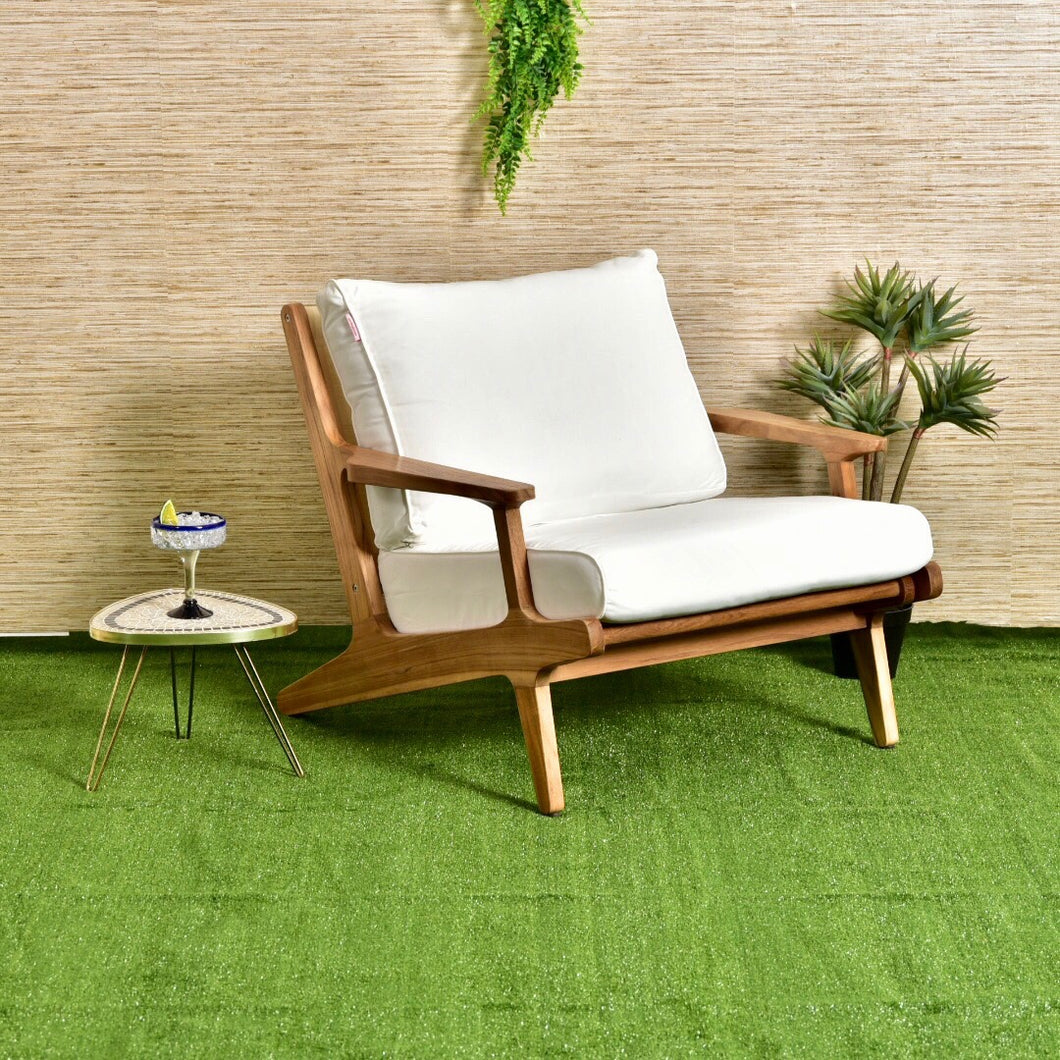 Outdoor Teak Sleek Lounge Chair | Sunbeam Vintage – Sunbeam Vintage