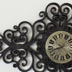 Black Mid Century Clock
