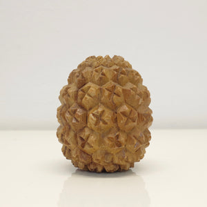 Wood Pinecone Candle Holder