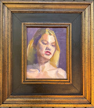 Load image into Gallery viewer, Portrait of Shelby, Oil Painting Framed
