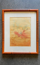 Load image into Gallery viewer, Orange Spill, Watercolor Framed
