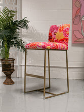 Load image into Gallery viewer, Gold Single Vintage Bar Stool
