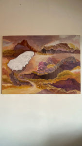 Snow in the Desert, Painting by June Coy