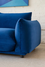 Load image into Gallery viewer, Miguel Two Seater Sofa in Deep Blue Velvet
